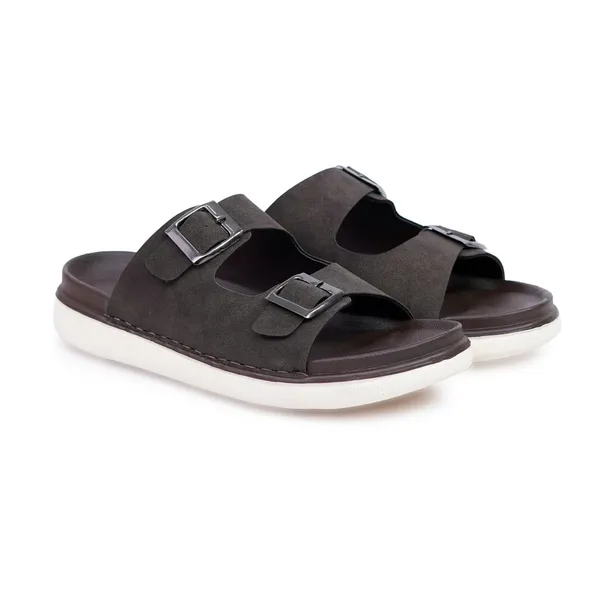 Mens_Comfortable_Dual_Buckle_Slide_Sandals_With_Acupressure_Sole_Black