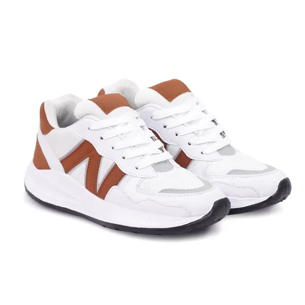 Mens_White_And_Brown_Sports_Sneakers
