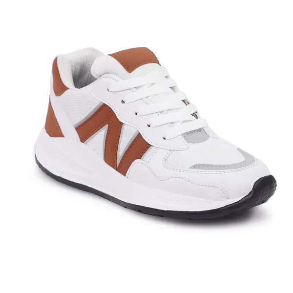 Mens_White_And_Brown_Sports_Sneakers