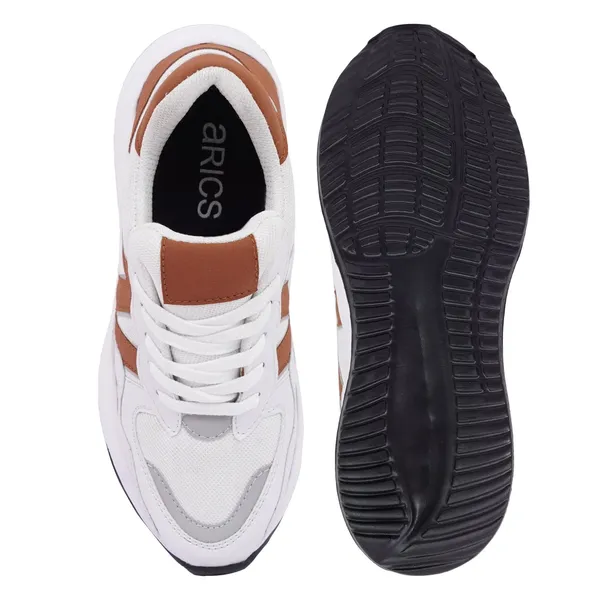 Mens_White_And_Brown_Sports_Sneakers