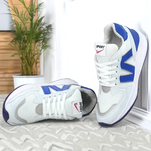 White_Navy_Blue_Synthetic_Sports_Shoes_for_Men