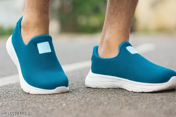 Mens_Blue_Slip_On_Mesh_Comfort_Walking_Shoes_Lightweight_Breathable_Everyday_Ready