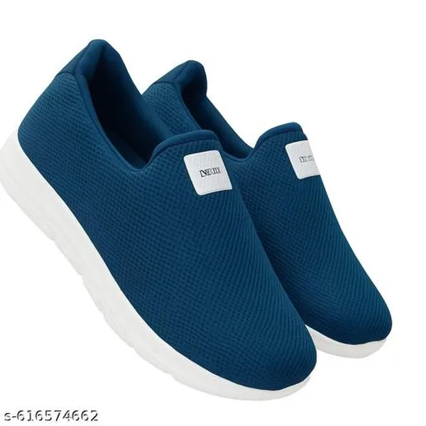 Mens_Blue_Slip_On_Mesh_Comfort_Walking_Shoes_Lightweight_Breathable_Everyday_Ready