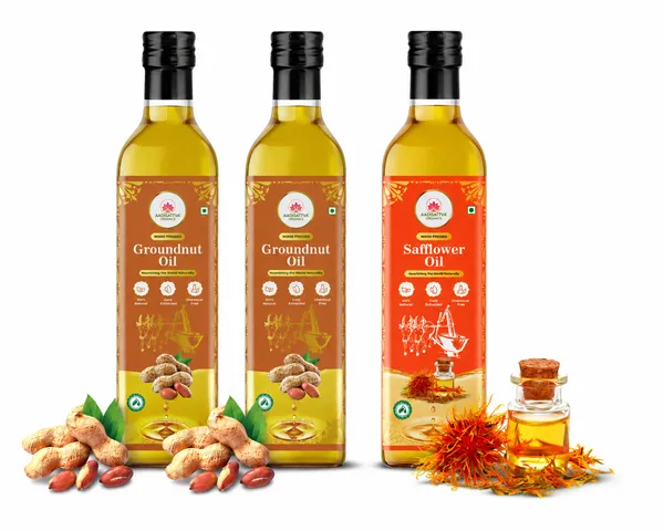 Safflower_Oil_1L_|_Groundnut_Oil_2L_Combo_Pack