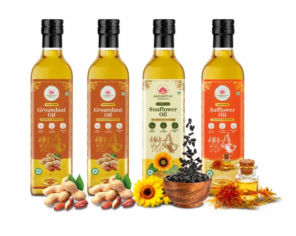 Groundnut_Oil_2L_|_Sunflower_Oil_1L_|_Safflower_Oil_1L_Combo