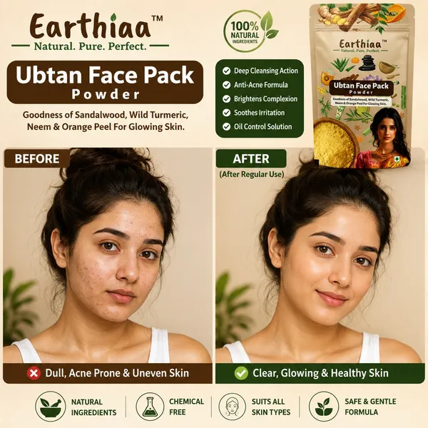 Earthiaa_Rose_Mist_100_Ml_And_Earthiaa_Ubtan_Face_Pack_Powder_100_Gms