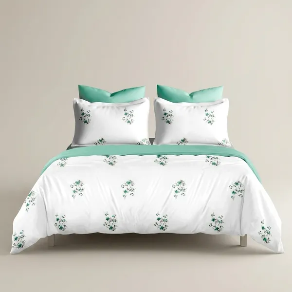 Zorico_Luxe_White_Lilly_Premium_Pure_Cotton_Bedding_Set_400_Tc_Fabric