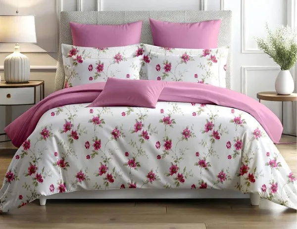 Zorico_Super_Soft_Gray_Quatrefoil_Pattern_Bed_Sheet_Set_With_Pillow_Covers