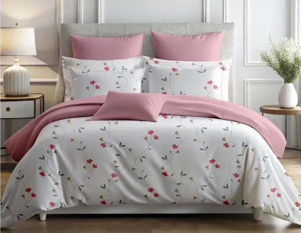 Zorico_Super_Soft_Floral_Print_Bed_Sheet_Beige_And_White