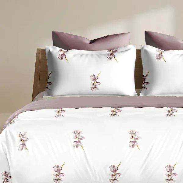 Zorico_Luxe_White_Lilly_Premium_Pure_Cotton_Bedding_Set_400_Tc_Fabric