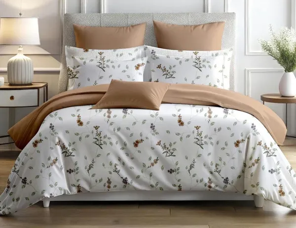 Zorico_Super_Soft_Grey_Damask_Print_Bed_Sheet_Set_With_Pillows