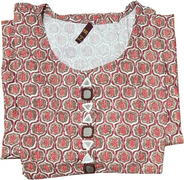 Pink_And_White_Cotton_Blend_Kurti_For_Women