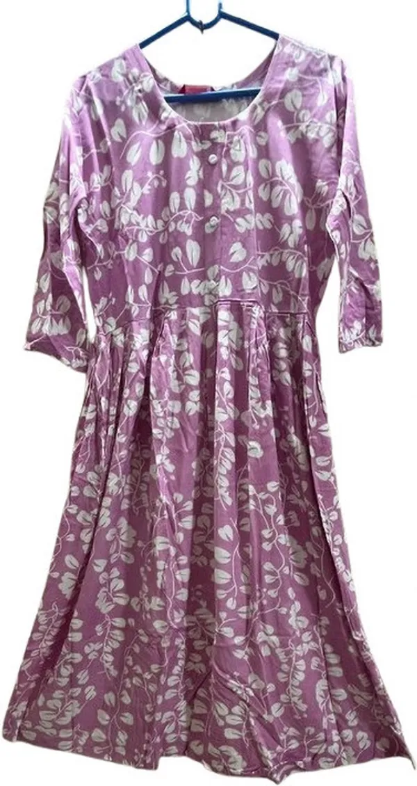 Pink_And_White_Cotton_Blend_Kurta_For_Women