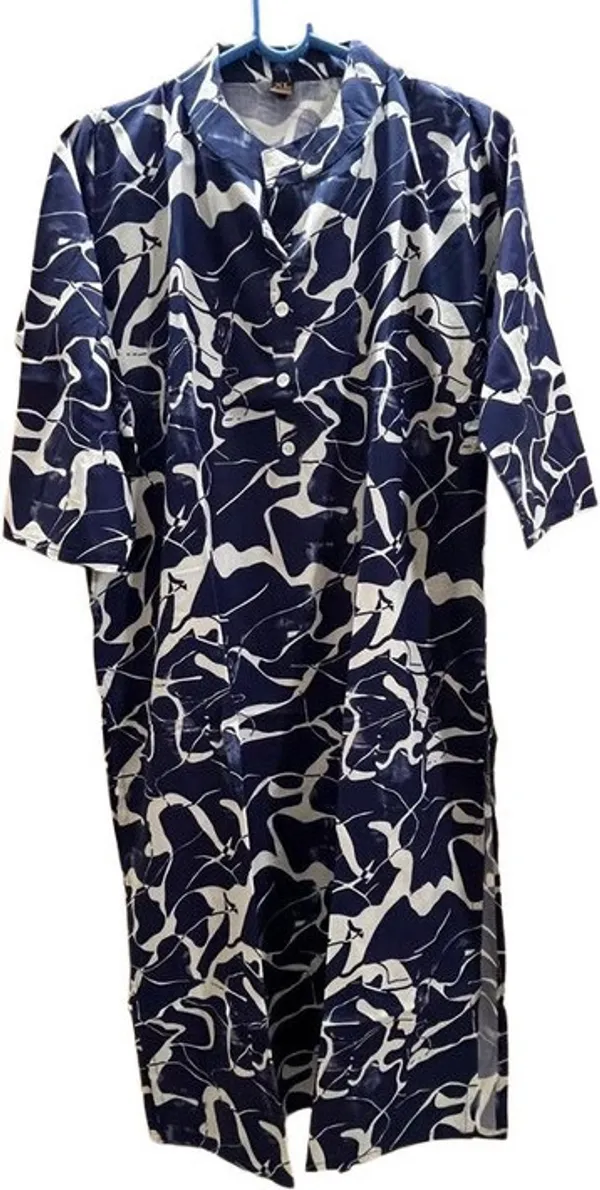 Blue_Cotton_Blend_Floral_Print_Kurti_For_Women