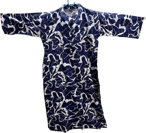 Blue_Cotton_Blend_Floral_Print_Kurti_For_Women