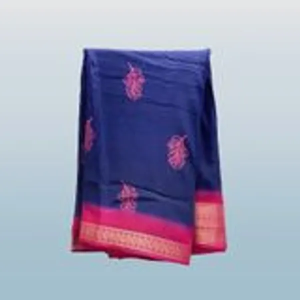 Blue_Jute_Silk_Embroidered_Floral_Print_Saree_For_Women