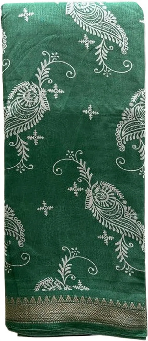 Green_Cotton_Blend_Digital_Print_Saree_For_Women