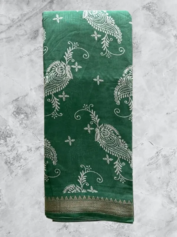 Green_Cotton_Blend_Digital_Print_Saree_For_Women