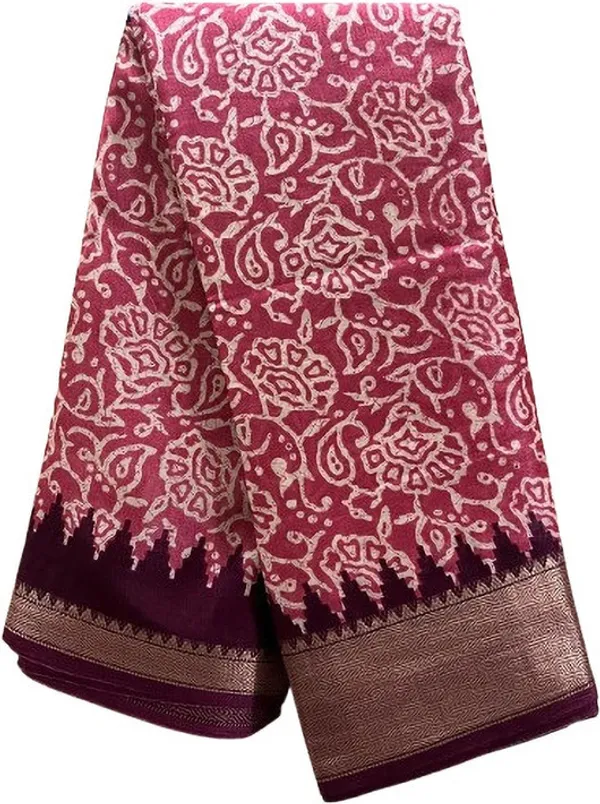 Red_Cotton_Blend_Digital_Print_Saree_For_Women