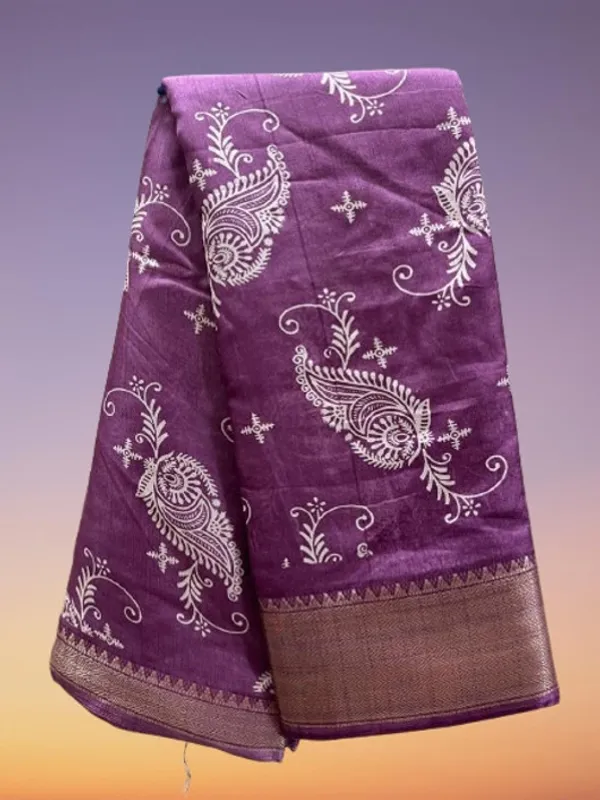 Purple_Cotton_Blend_Digital_Print_Saree_For_Women