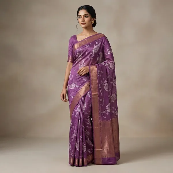 Purple_Cotton_Blend_Digital_Print_Saree_For_Women