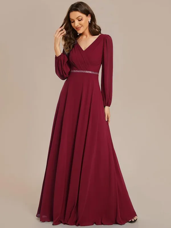 Maroon_Georgette_Premium_Maxi_Dress_For_Women