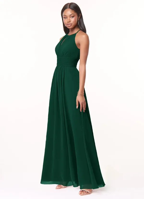 Dark_Green_Georgette_Premium_Maxi_Dress_For_Women