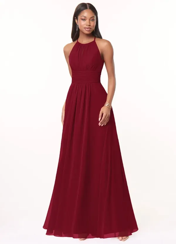 Maroon_Georgette_Premium_Maxi_Dress_For_Women