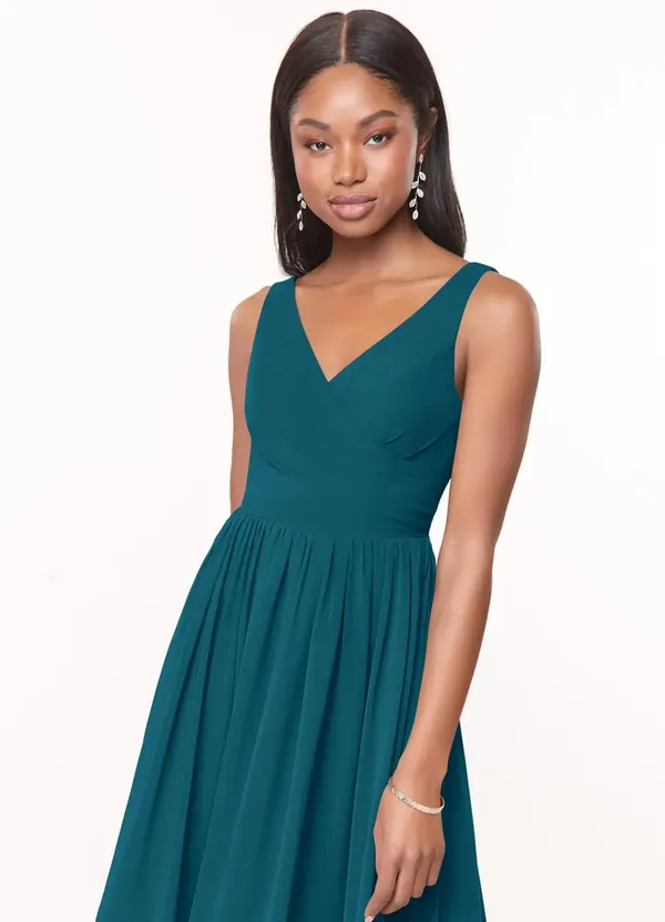 Teal_Georgette_Premium_Maxi_Dress_For_Women