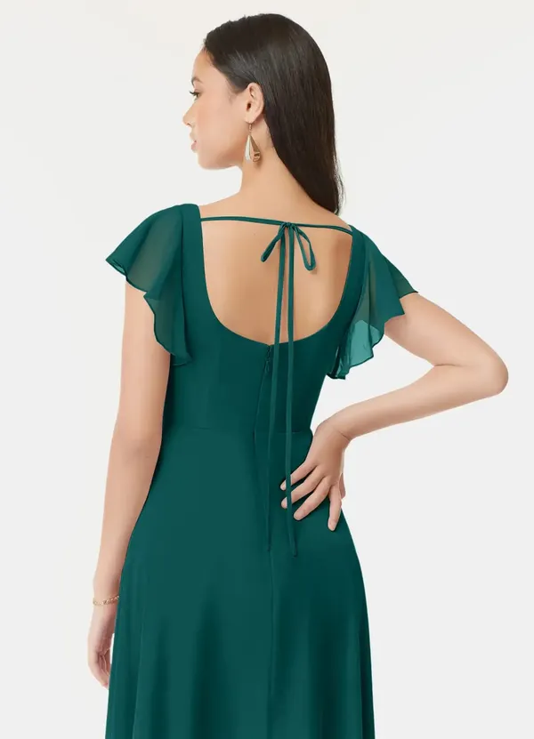 Emerald_Green_Georgette_Premium_Maxi_Dress_For_Women