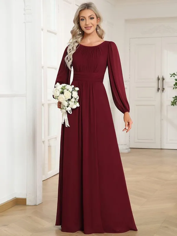 Maroon_Georgette_Premium_Maxi_Dress_For_Women
