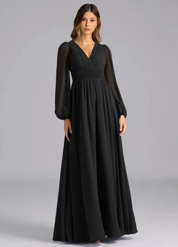 Black_Georgette_Premium_Maxi_Dress_For_Women