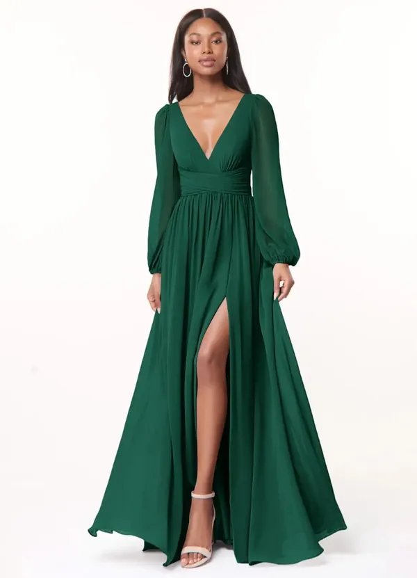 Green_Georgette_Premium_Maxi_Dress_For_Women