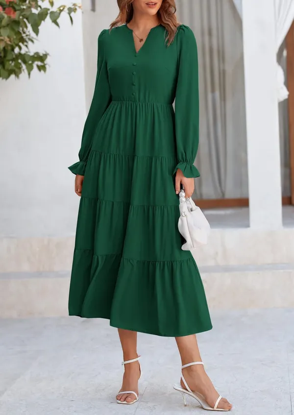Green_Rayon_Premium_Maxi_Dress_For_Women
