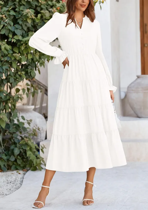 White_Georgette_Premium_Maxi_Dress_For_Women