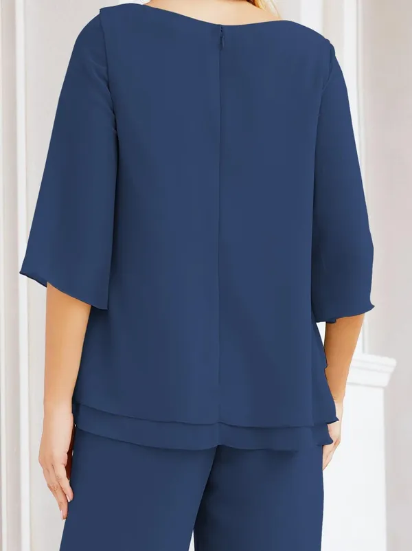 Royal_Blue_Georgette_Premium_Co_Ord_Set_For_Women