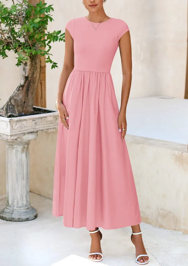 Pink_Georgette_Premium_Maxi_Dress_For_Women