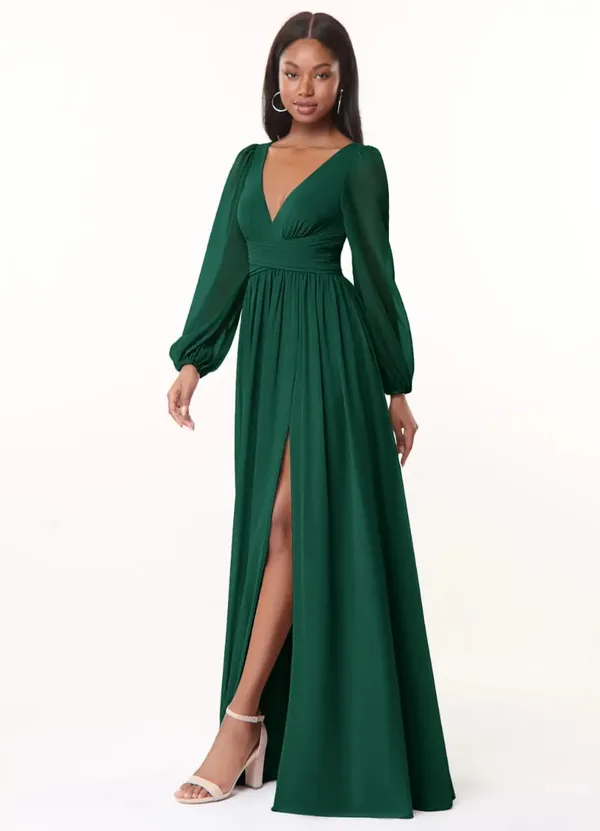 Green_Georgette_Premium_Maxi_Dress_For_Women