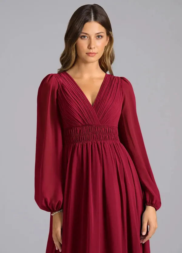 Maroon_Georgette_Premium_Maxi_Dress_For_Women