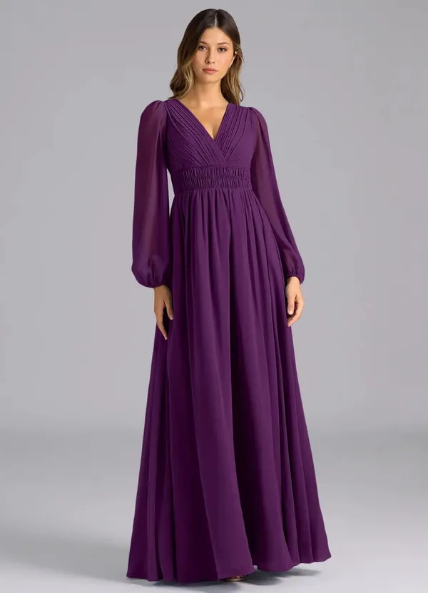 Purple_Georgette_Premium_Maxi_Dress_For_Women