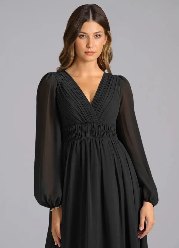 Black_Georgette_Premium_Maxi_Dress_For_Women