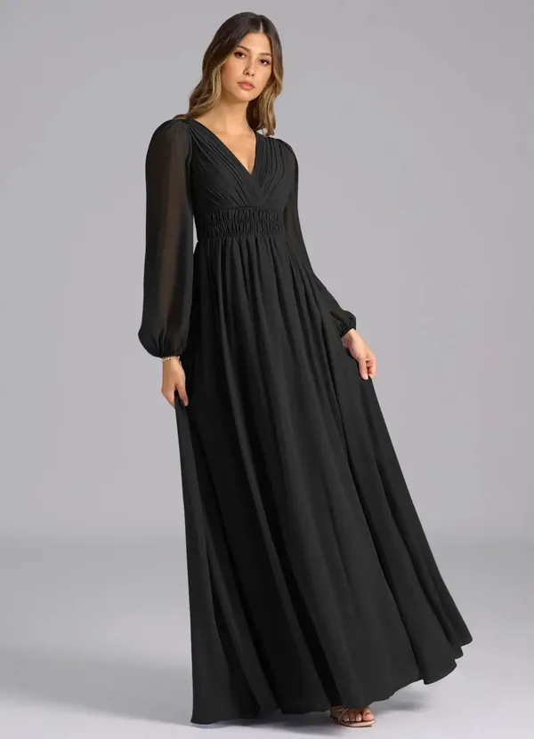 Black_Georgette_Premium_Maxi_Dress_For_Women