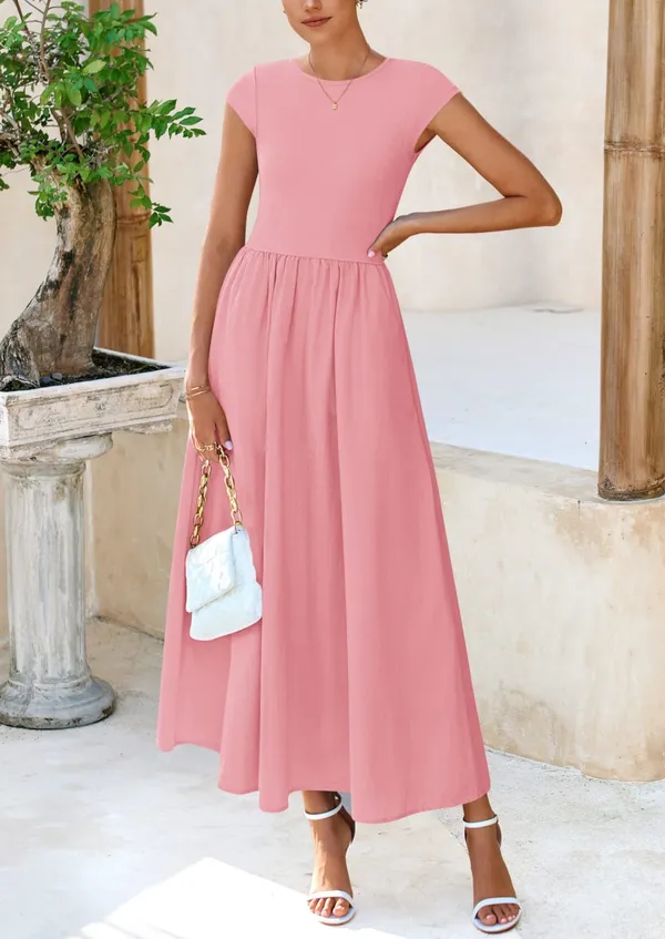 Pink_Georgette_Premium_Maxi_Dress_For_Women