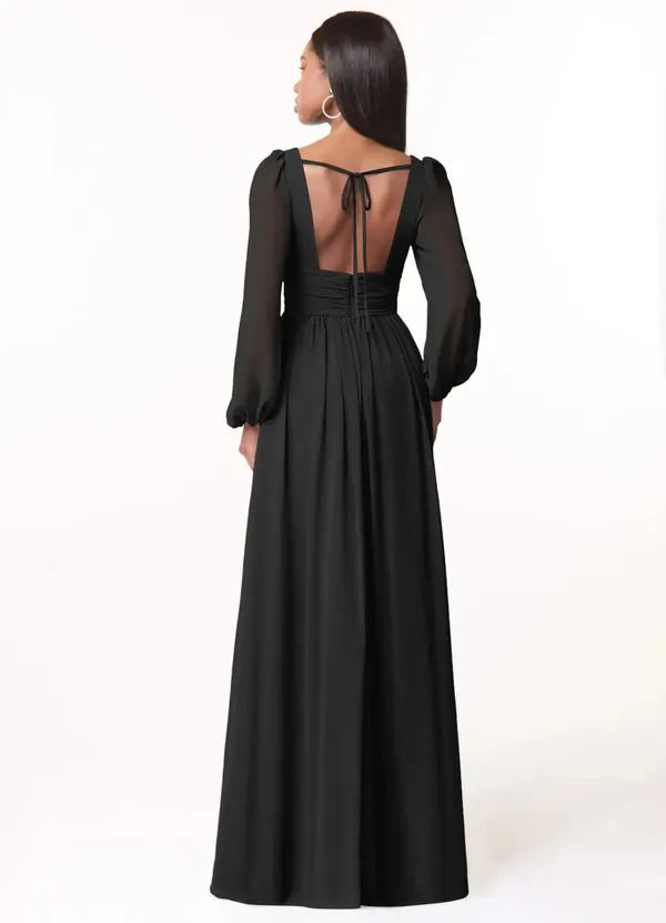 Black_Georgette_Premium_Maxi_Dress_For_Women
