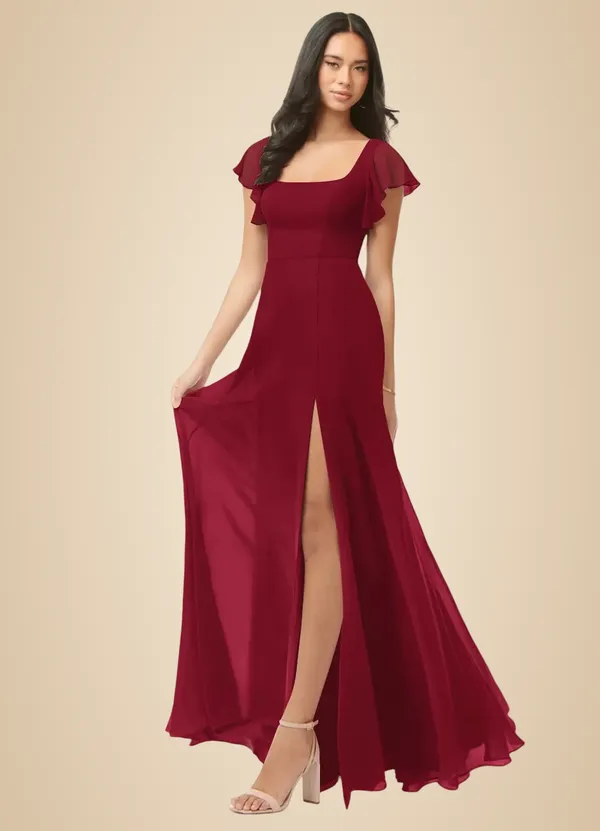 Maroon_Georgette_Premium_Maxi_Dress_For_Women