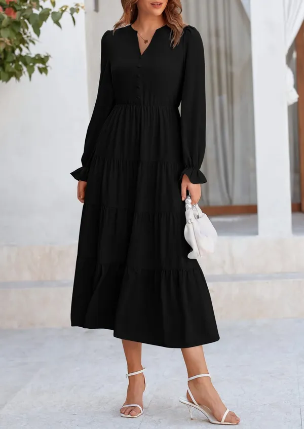 Black_Georgette_Premium_Maxi_Dress_For_Women