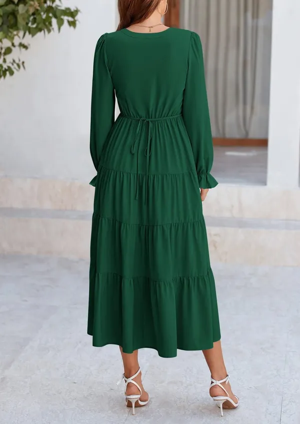 Green_Rayon_Premium_Maxi_Dress_For_Women