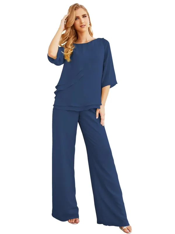 Royal_Blue_Georgette_Premium_Co_Ord_Set_For_Women