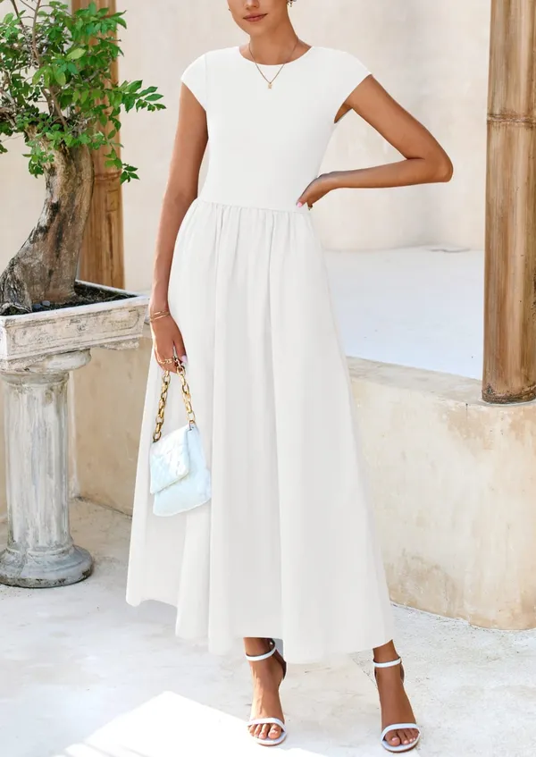 White_Georgette_Premium_Maxi_Dress_For_Women