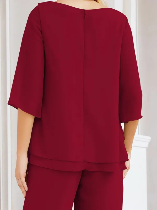 Maroon_Georgette_Premium_Co_Ord_Set_For_Women